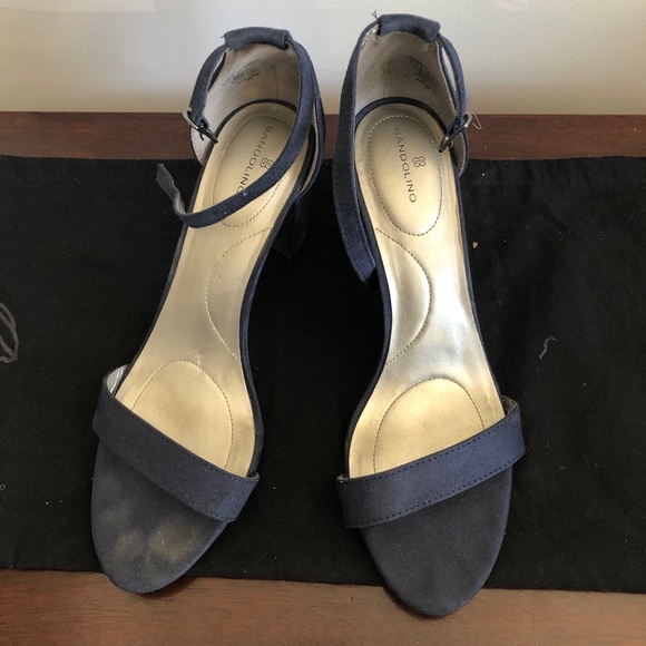 Navy suede heels - Picture 4 of 7